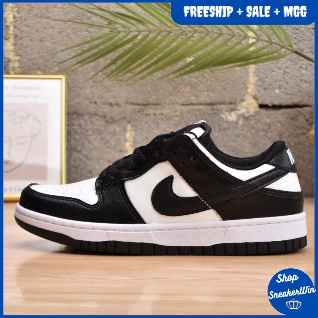 (FULL BOX + SALE) Giày thể thao Air Jordan SB Dunk Low Black White đen trắng siêu đẹp,cá tính cho nam nữ , dây trắng JD1