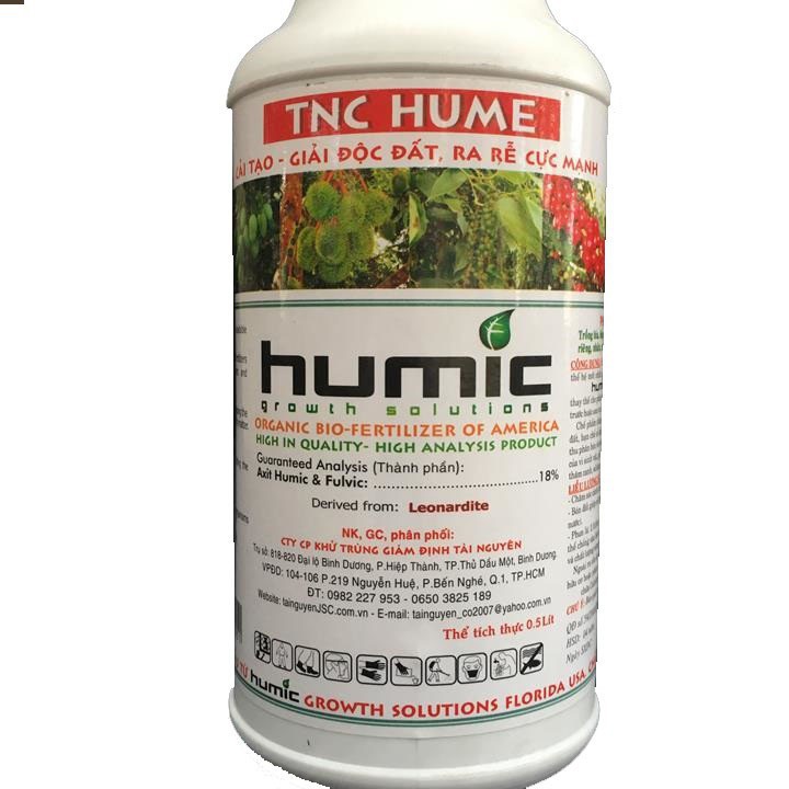 [SIEURE] Chế phẩm hữu cơ đậm đặc cải tạo đất cho cây trồng TNC hume chai 500ml hàng đẹp, phân phối chuyên nghiệp.
