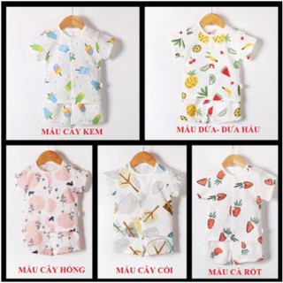 Combo 5 bộ quần áo cotton cọc tay carter cho bé từ 0-15 tháng Ms_01