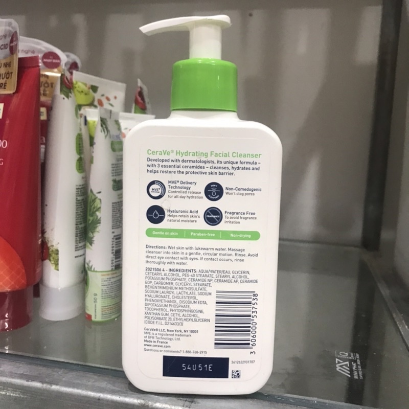 Sữa Rửa Mặt Cerave foaming facial cleanser cho da dầu mụn 237ml