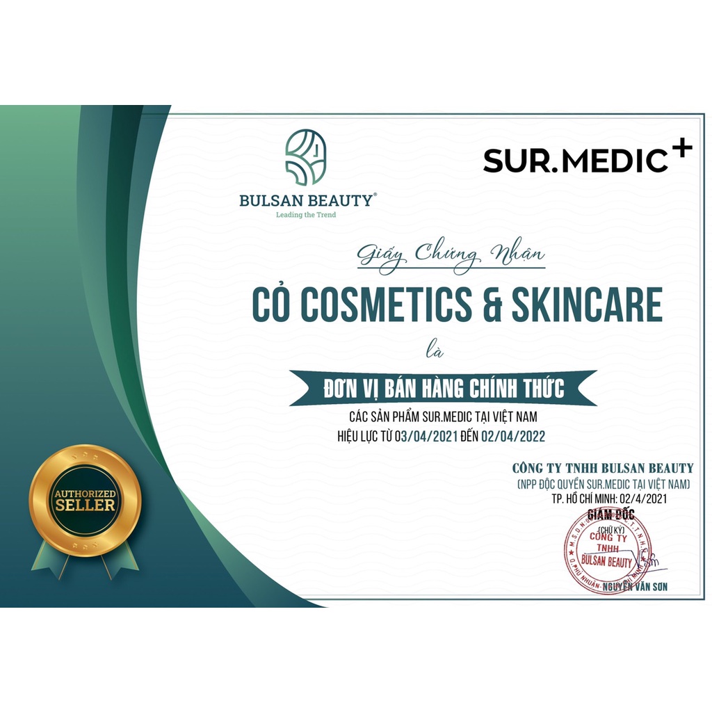 Kem Dưỡng Nâng Tông Trắng Da SURMEDIC Super Glutathione 100 Bright Tone Up Cream 40ml