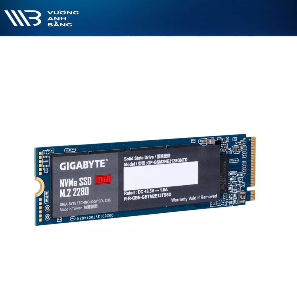 Ổ cứng SSD M.2 PCIe 128G GIGABYTE NVMe Gen3x4- hàng chính hãng