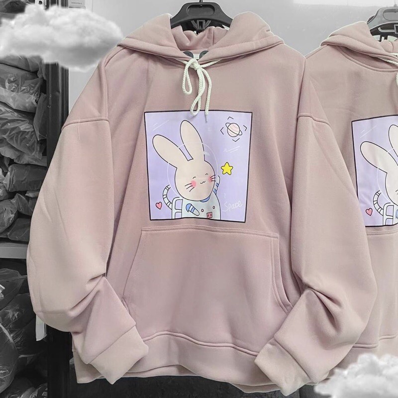 Áo Hoodie Nỉ Lót Bông Thỏ Unisex | BigBuy360 - bigbuy360.vn