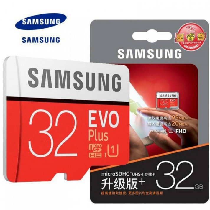 Nơi▤Thẻ nhớ MicroSDHC Samsung Evo Plus 32GB UHS-I U1 95MB/s