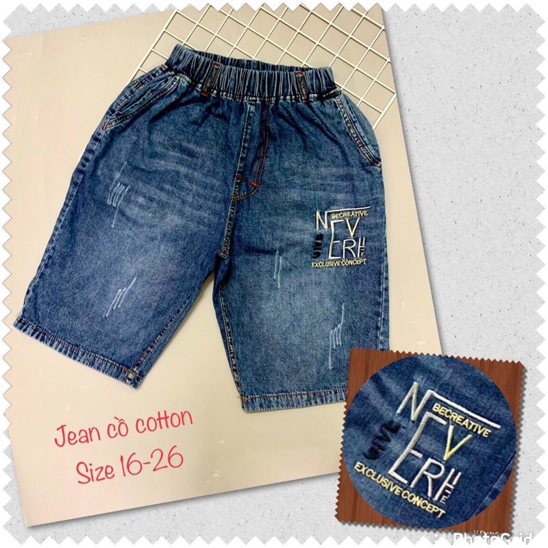 ✔️28-45kg✔️Quần jean, quần bò lửng bé trai size đại - HA661