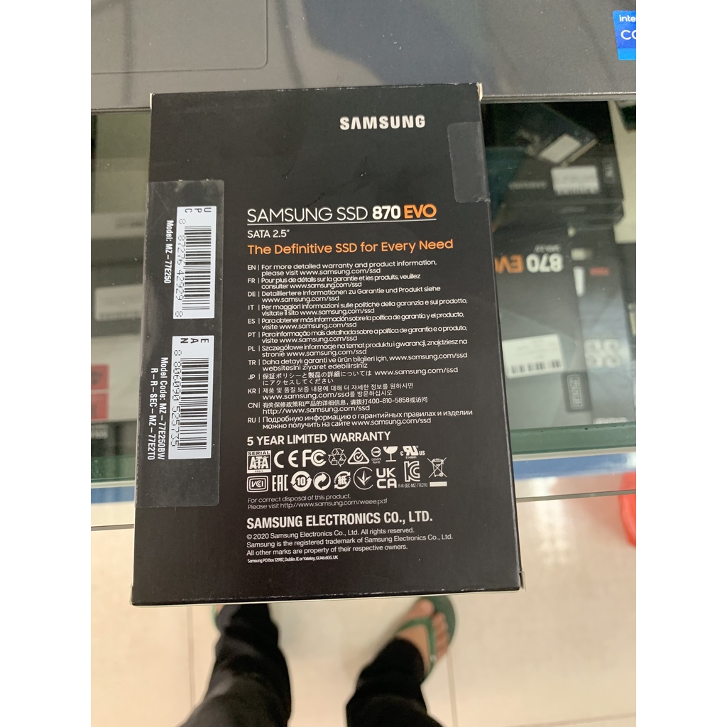 Ổ cứng SSD Samsung 870 EVO 1T/500GB/250G SATA III 6Gb/s 2.5 inch  BH 5 NĂM