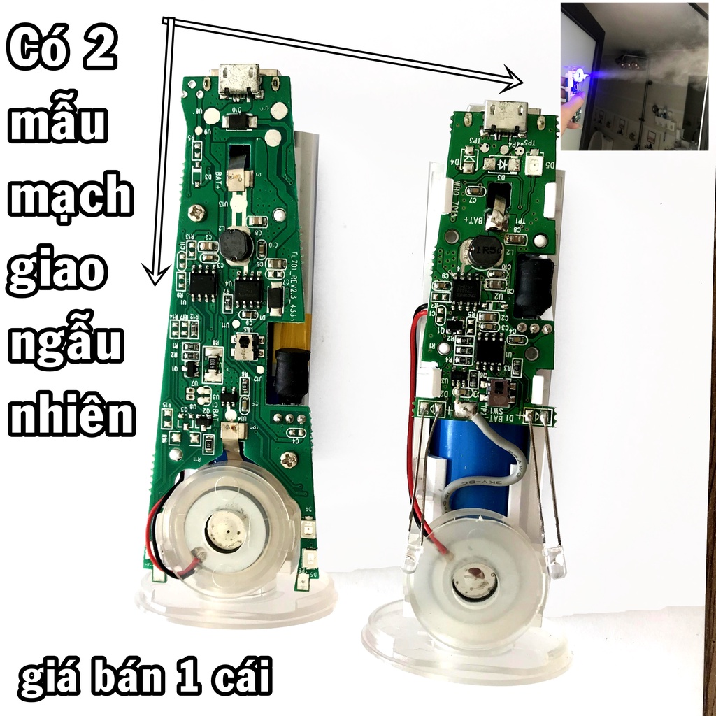 Bộ máy phun sương kiêm sạc dự phòng 5V1A - không vỏ