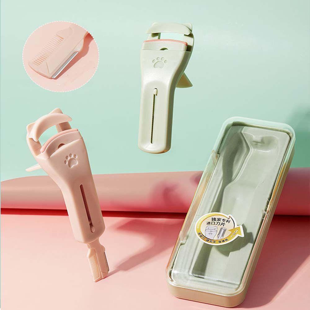 Kẹp Bấm Làm Cong Lông Mi / Lông Mày Góc Rộng Có Thể Thay Thế Đa Năng Hình Mèo PATRICIA