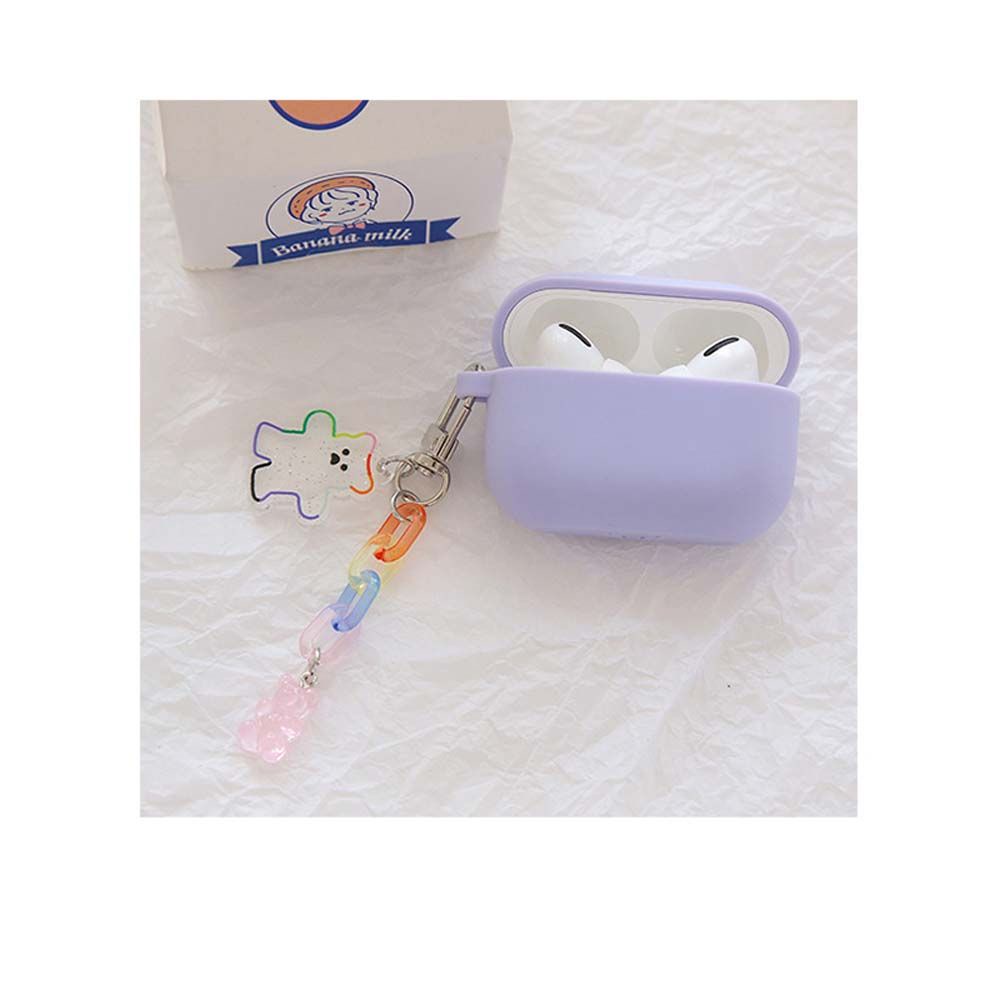 Móc Chìa Khóa Bằng Acrylic Họa Tiết Gấu Hoạt Hình Nhiều Màu Dễ Thương
