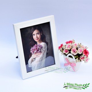 Khung ảnh để bàn + treo tường - khung trơn, nhiều size