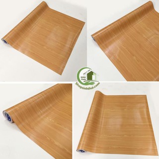 Giấy dán tường vân gỗ, [ 50cm x khổ 1,2m ] có sẵn keo