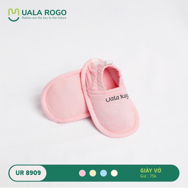 Giày tất UALA & ROGO sơ sinh vải modal 0-3M ( dùng thay tất ) 8909