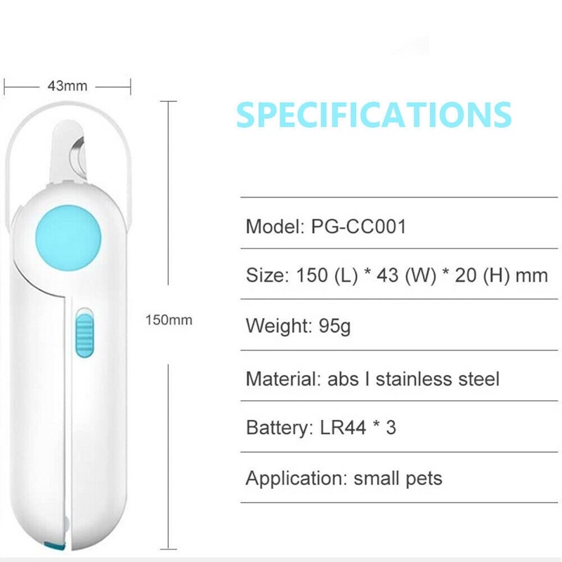 Kìm Cắt Móng có đèn Led cho Chó Mèo