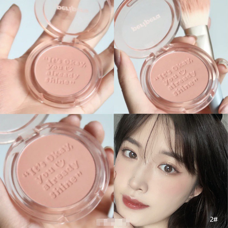 (Hàng Mới Về) Phấn Má Hồng Peripera In Chữ Làm Sáng Tông Màu Da 02 Sữa | BigBuy360 - bigbuy360.vn