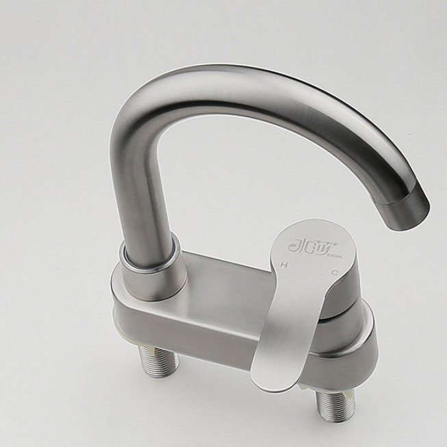 Vòi Nước 2 Lỗ Bằng Thép Không Gỉ 304 Thời Trang