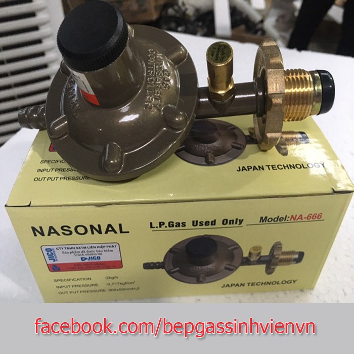 Van gas điều áp ngắt gas tự động Nasonal