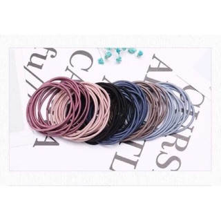 Set 100 dây buộc tóc mix đủ 5 màu