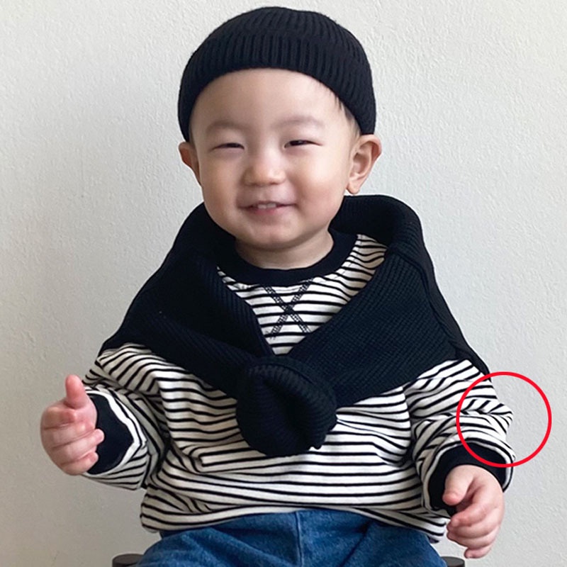 Áo Sweater Kẻ Sọc Phong Cách Thời Trang Hàn Quốc Mới Cho Bé