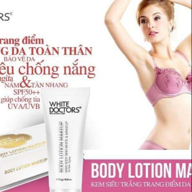 Kem trang điểm toàn thân White Doctors (CHÍNH HÃNG 100%, CÓ TEM ĐIỆN TỬ)-White Body Lotion Makeup