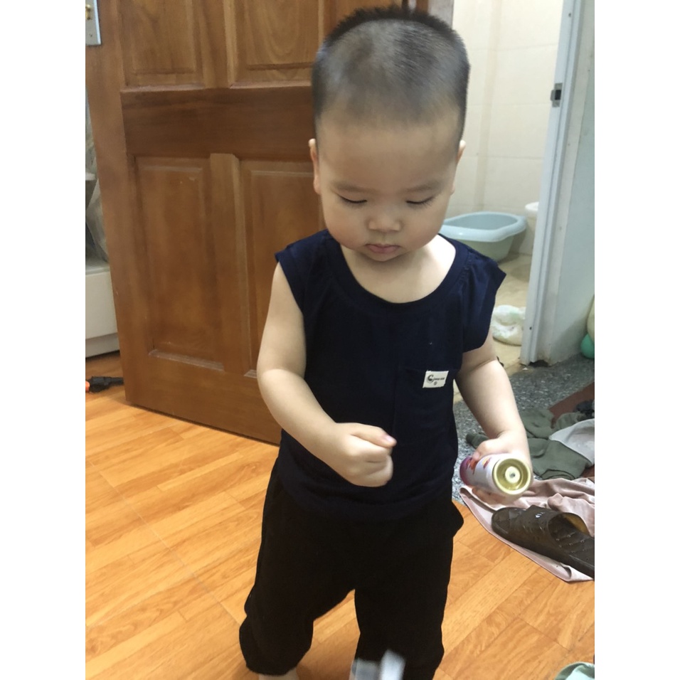 [HÀNG MỚI VỀ 2022] Áo phông cotton ba lỗ Goosekids cho bé trai, bé gái kiểu dáng tanktop Hàn Quốc