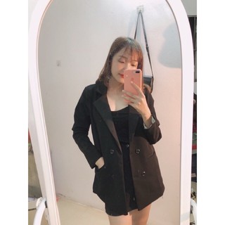 [Video/ảnh thật] Áo blazer dạ 2 lớp Quảng Châu cao cấp