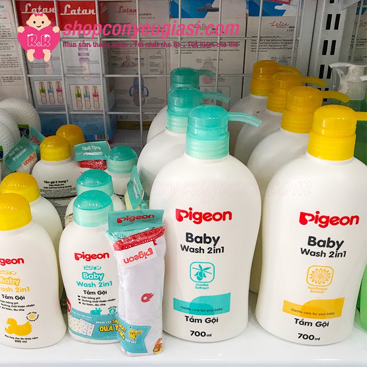 Sữa Tắm Gội 2 In 1 Pigeon 700ml