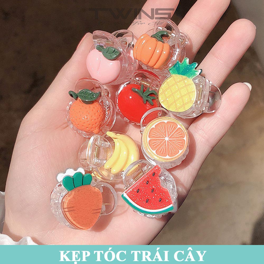 Kẹp tóc trái cây nhiều màu SK113 dễ thương, cute, xinh đẹp phong cách Hàn Quốc cao cấp làm phụ kiện tóc cho bé gái