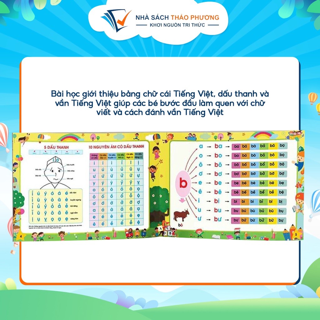 Sách - Tập đánh vần Tiếng Việt (Bí quyết giúp con đọc tiếng Việt thông thạo 4-6 tuổi)