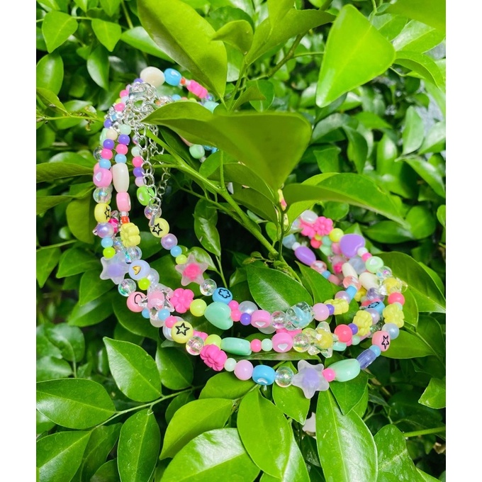 Vòng cổ handmade LILI COLORFULLY RANDOM BEADED NECKLACE - LILI'S SUMMER BEADS