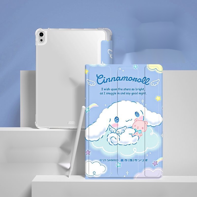 Ốp Máy Tính Bảng Trong Suốt Hình Cinnamoroll Cho Ipad 9