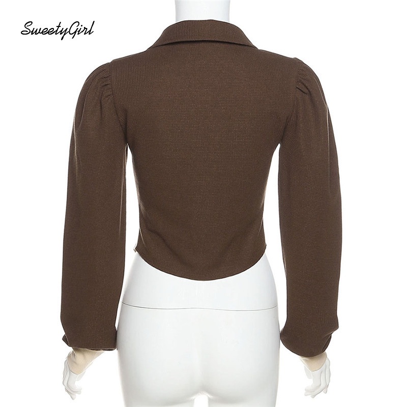 Áo Khoác Cardigan Tay Dài Màu Trơn Có Khóa Kéo Thời Trang Dành Cho Nữ 2022