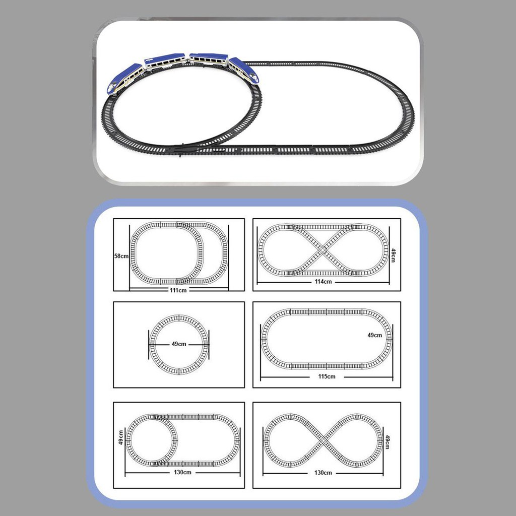 Bộ Đồ Chơi Đường Ray Xe Lửa Chạy Bằng Pin Cho Bé