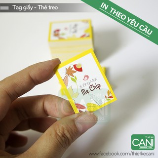 2.000c Tag giấy 2.5 x 4.5cm hoặc 3 x 5cm - Tem quần áo Thẻ treo Mác phụ kiện Nhãn giấy CANI
