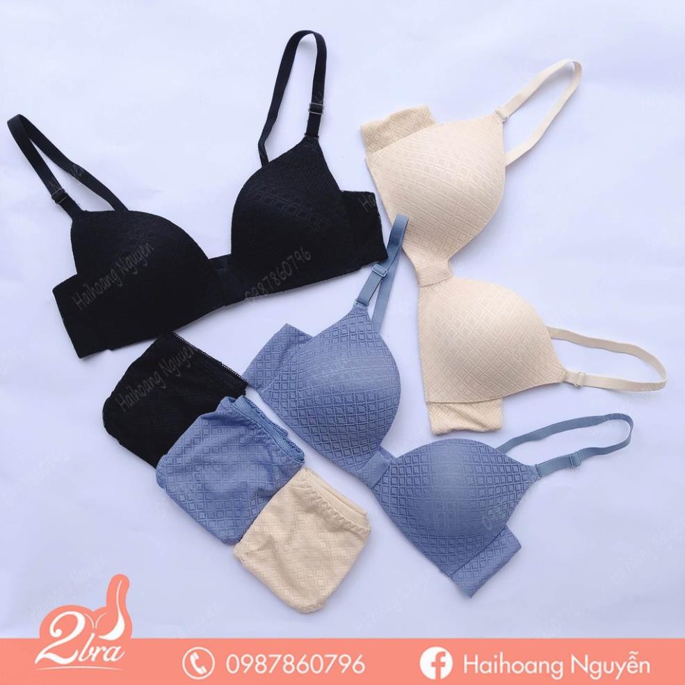 Bộ đồ lót B033 ren không gọng, mút mỏng