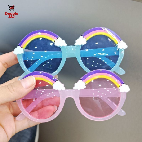 Kính Mát Cầu Vồng Chống Tia UV Dễ Thương Dành Cho Bé Trai Và Bé Gái