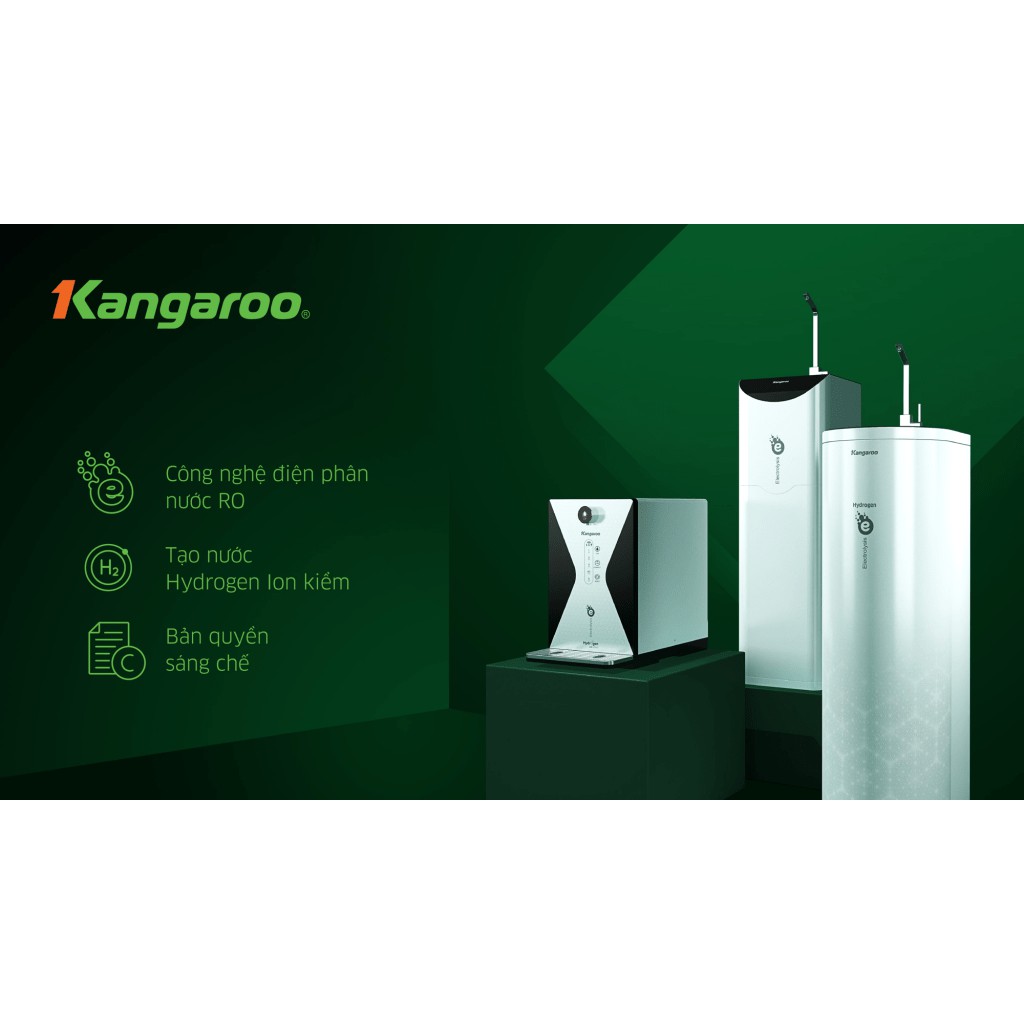 Máy lọc nước Kangaroo Hydrogen ion kiềm KG100MED