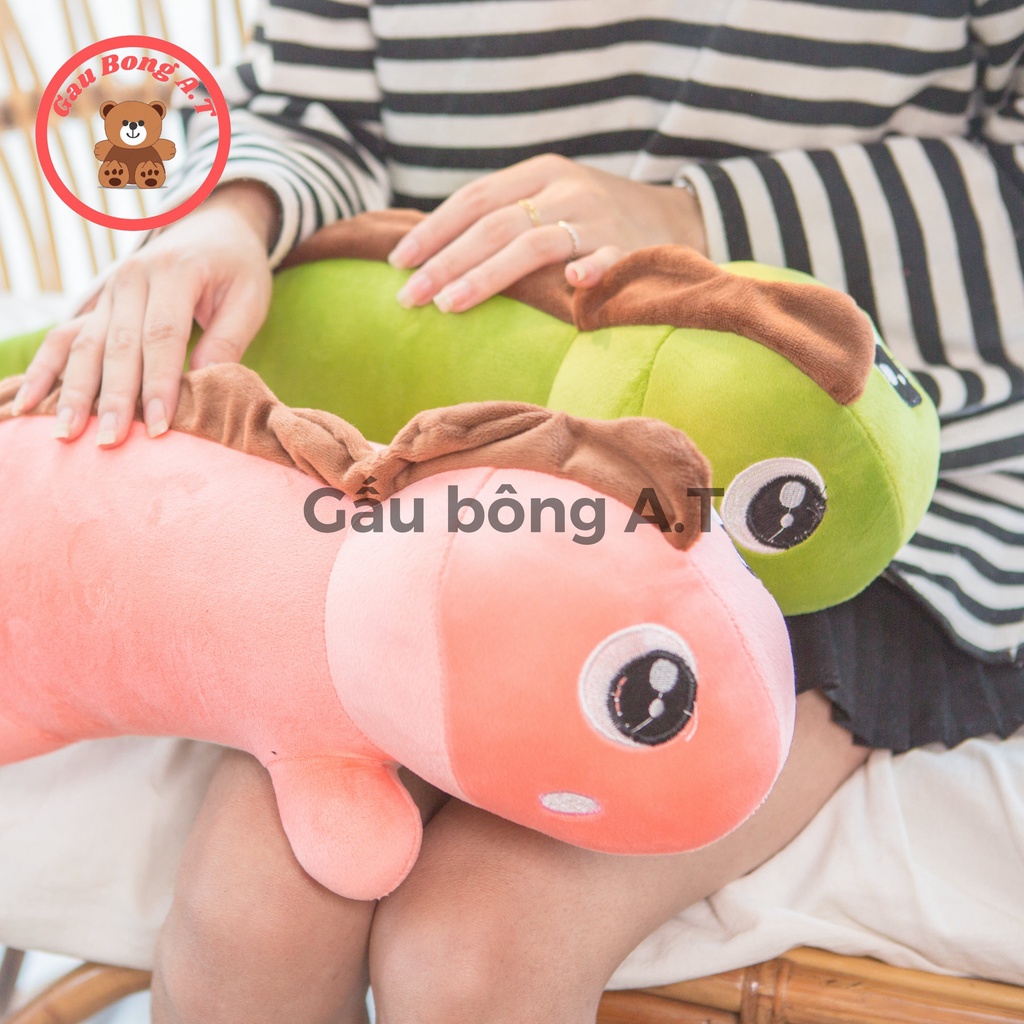 Gấu Bông Khủng Long đuôi tim - Hai màu Xanh _ Hồng size 50cm siêu đáng yêu