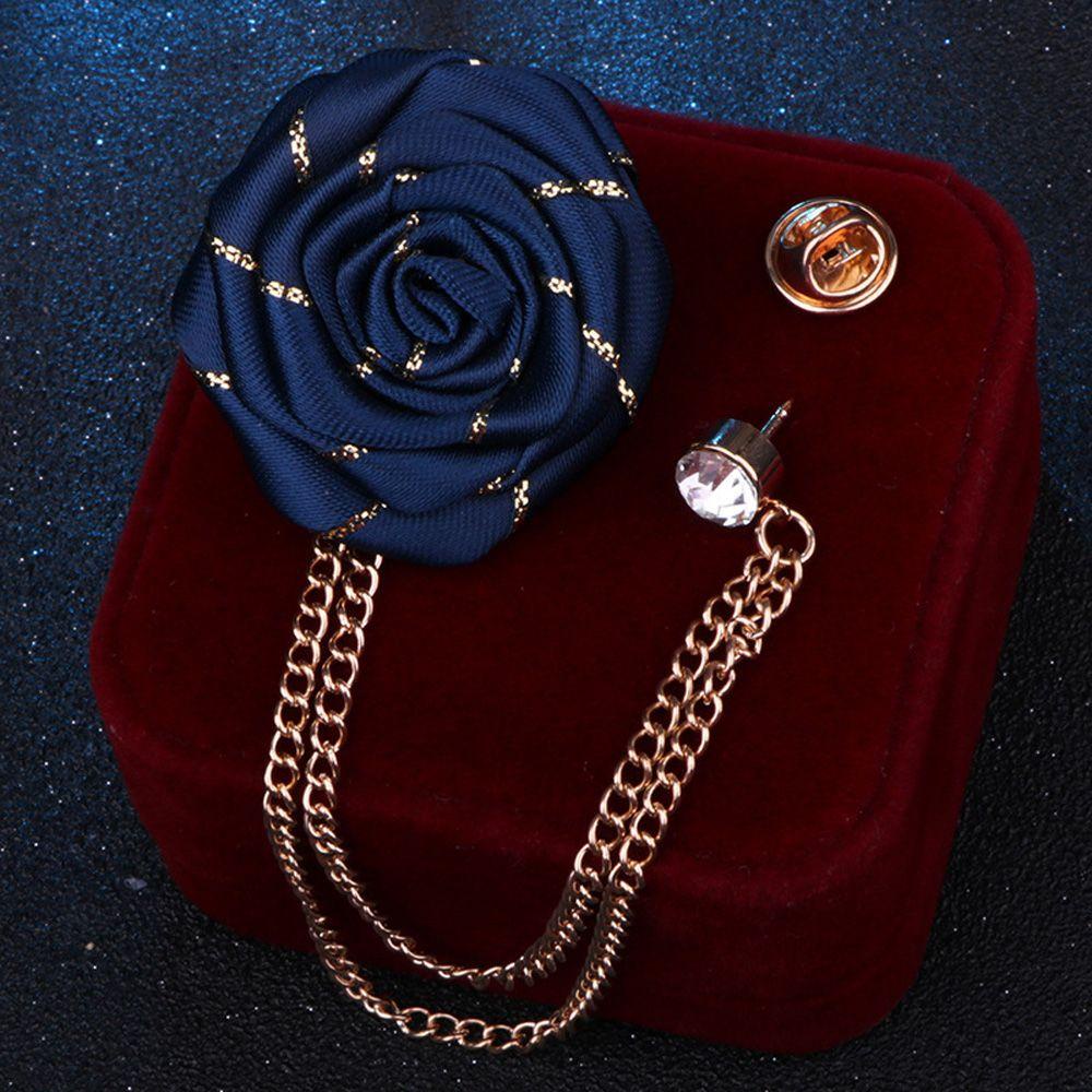 Trâm Cài Áo Hình Hoa Hồng Bằng Ruy Băng Kiểu Mới Của VANES1