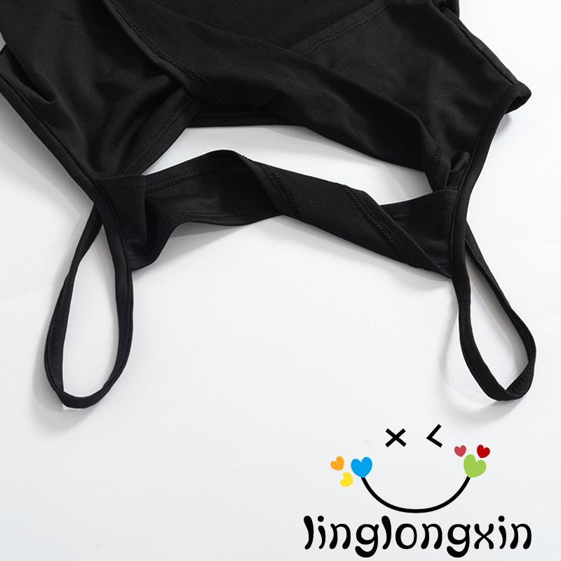 Áo Hai Dây Dáng Ôm Màu Trơn Thiết Kế Khoét Lỗ Thời Trang Mùa Hè Cho Nữ Y2k