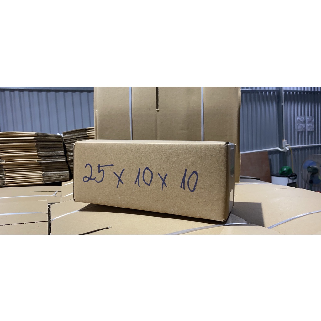 Combo 25 hộp carton đóng hàng size 25x10x10