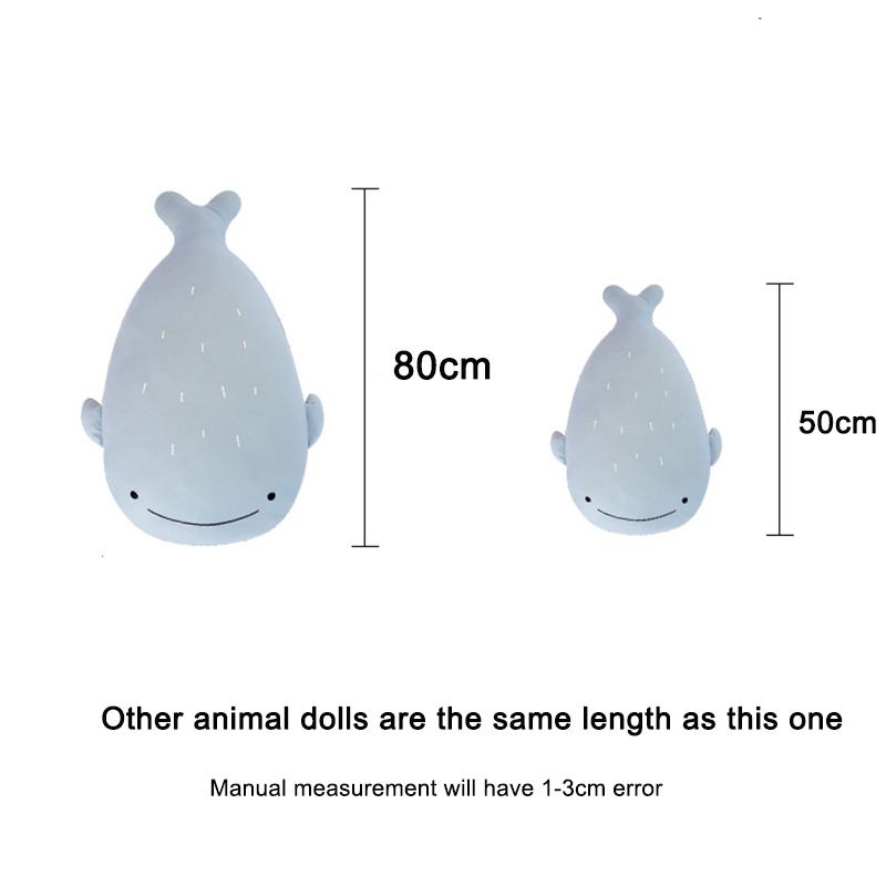 Đồ chơi nhồi bông thiết kế động vật hoạt hình tùy chọn loại lớn 50/ 80cm đáng yêu làm quà tặng dành cho bé