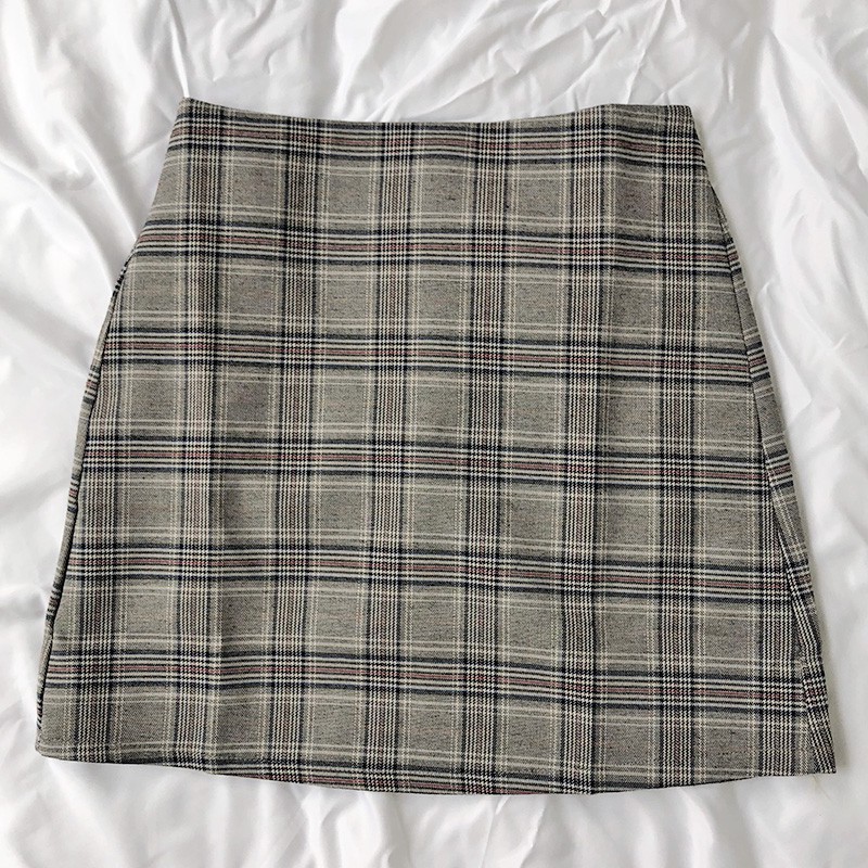 Bộ Áo Khoác Blazer + Áo Hai Dây Dệt Kim + Chân Váy Ca Rô Xinh Xắn Dành Cho Nữ | BigBuy360 - bigbuy360.vn