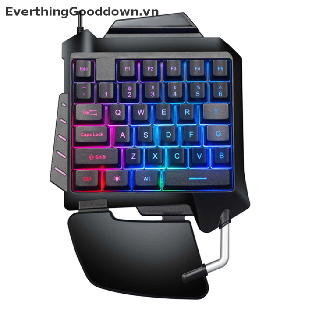 Everthingdown Bàn Phím Cơ Gaming Mini Có Đèn Nền RGB