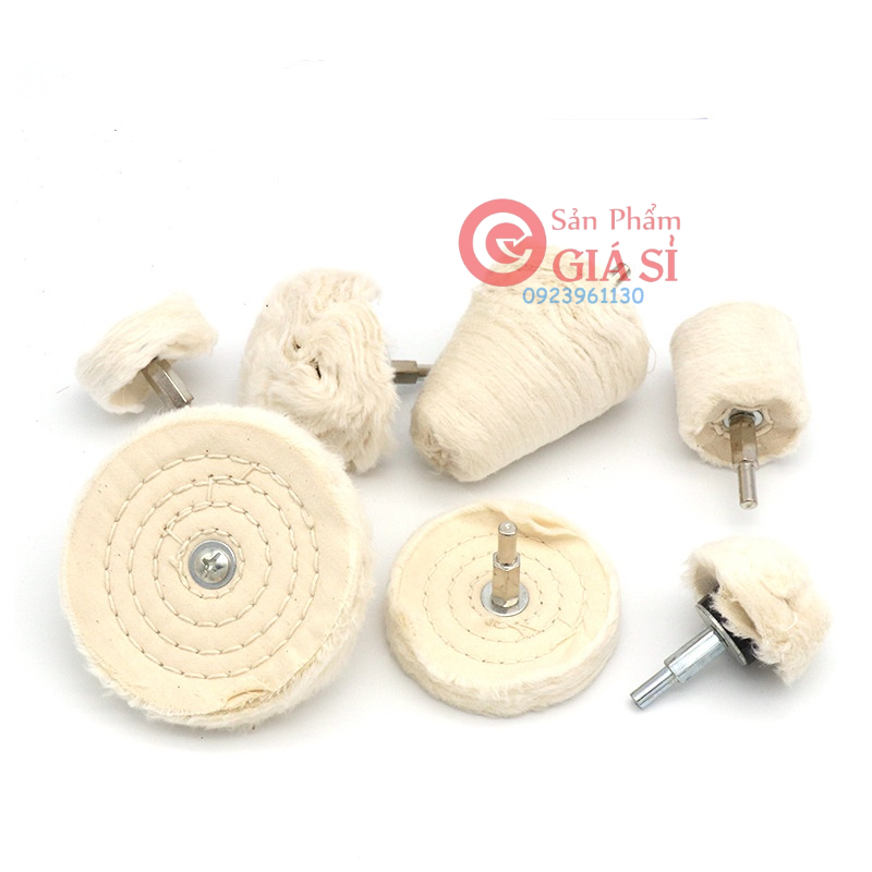 Bánh xe vải bông đánh bóng xe, kim loại, gỗ Resin hoặc sáp đánh bóng kim loại gỗ đá đa năng