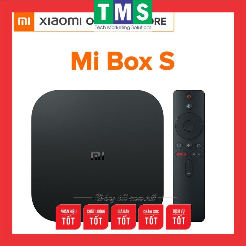 Android Tivi Box Xiaomi Mibox S 4K Global (Android 8.1) - Hàng chính hãng - Bảo hành 12 tháng