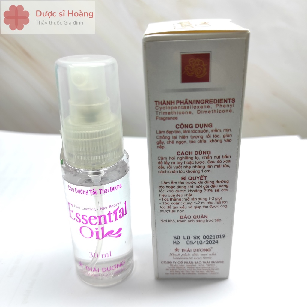 Dầu Dưỡng Tóc Thái Dương Essential Oil 30ml