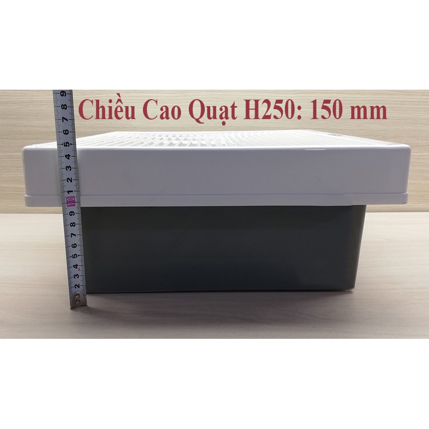 Quạt hút mùi gắn tường Senko H250  - Hút 2 chiều thông gió - Lượng gió 42m3/min - Hàng chính hãng - BH 1 năm