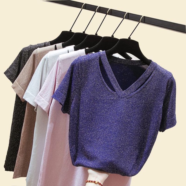 Áo cổ tim điệu( oder3-5h quảng châu) mã 088