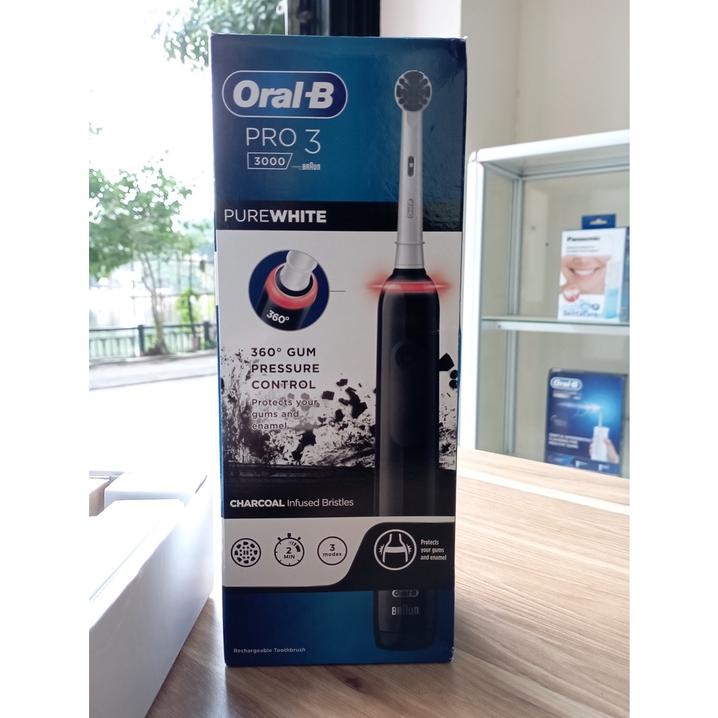 [HÀNG ĐỨC] Bàn chải điện Oral-B Pro 3 3000. 3 chế độ làm sạch. Thiết bị chăm sóc răng miệng hiệu quả