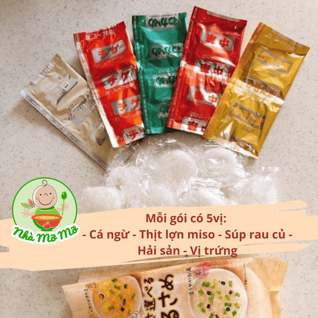 Miến ngũ vị Hikari Miso 10 gói nhỏ - 12 gói nhỏ - Miến cho bé trên 1 tuổi (Date 08/2022)